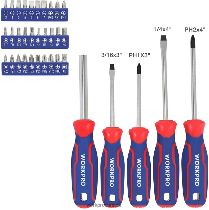 Morden WORKPRO 87 PcsMechanics Tool Set, Hand Tools Kit with Storage Tool Box Tool ZNRDXV305
