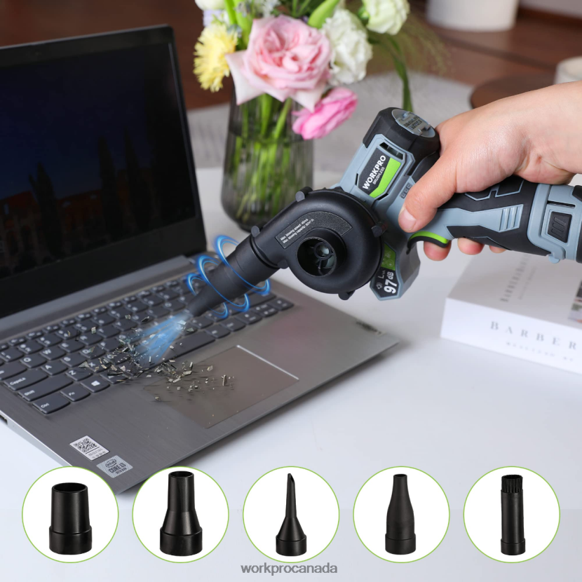 Morden WORKPRO Cordless Detail Belt Sander, Mini Chain Saw, Electric Blower, 3-in-1 Power Tool Combo Kit Tool ZNRDXV296