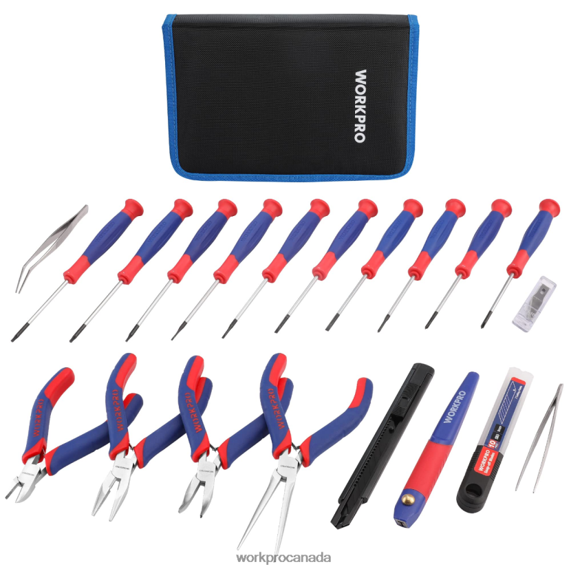 Pink/Blue WORKPRO 33 Pcs Precision Repair Tool Set Includes Pliers Set Tool ZNRDXV257
