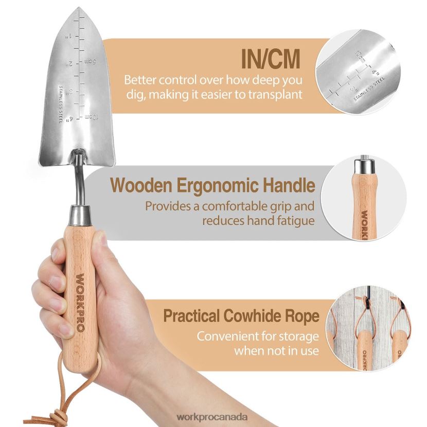 Pink WORKPRO Garden Tools 7 Pcs Set, Stainless Steel Heavy Duty Gardening Tools Tool ZNRDXV252