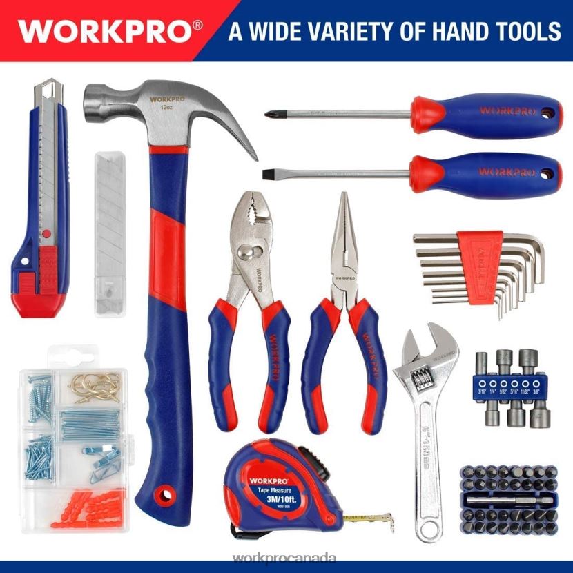 Useful WORKPRO 12V Cordless Drill and Home Tool Kit, 177 Pcs Combo Kit with Tool Bag Tool ZNRDXV171