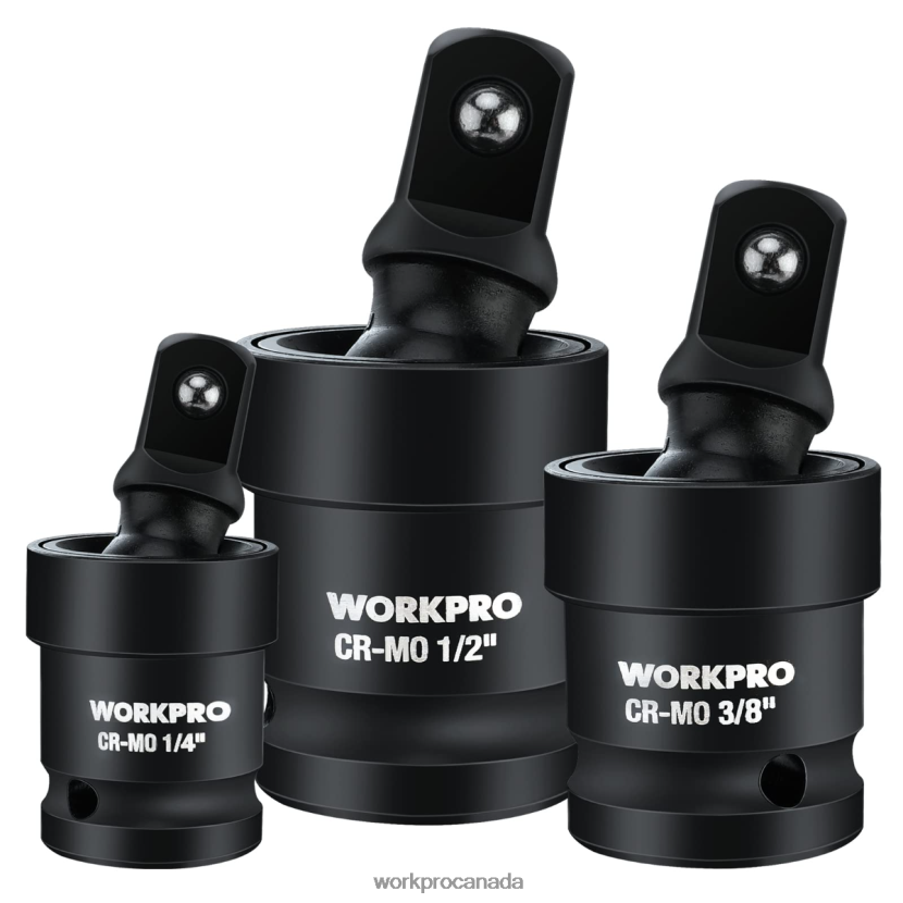 Helpful WORKPRO 3 Piece-Impact Universal Joint Set Tool ZNRDXV148