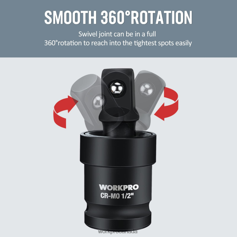 Helpful WORKPRO 3 Piece-Impact Universal Joint Set Tool ZNRDXV148