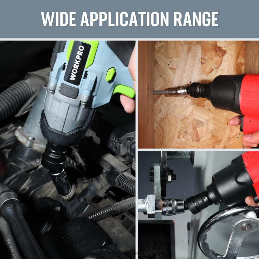 Helpful WORKPRO 3 Piece-Impact Universal Joint Set Tool ZNRDXV148
