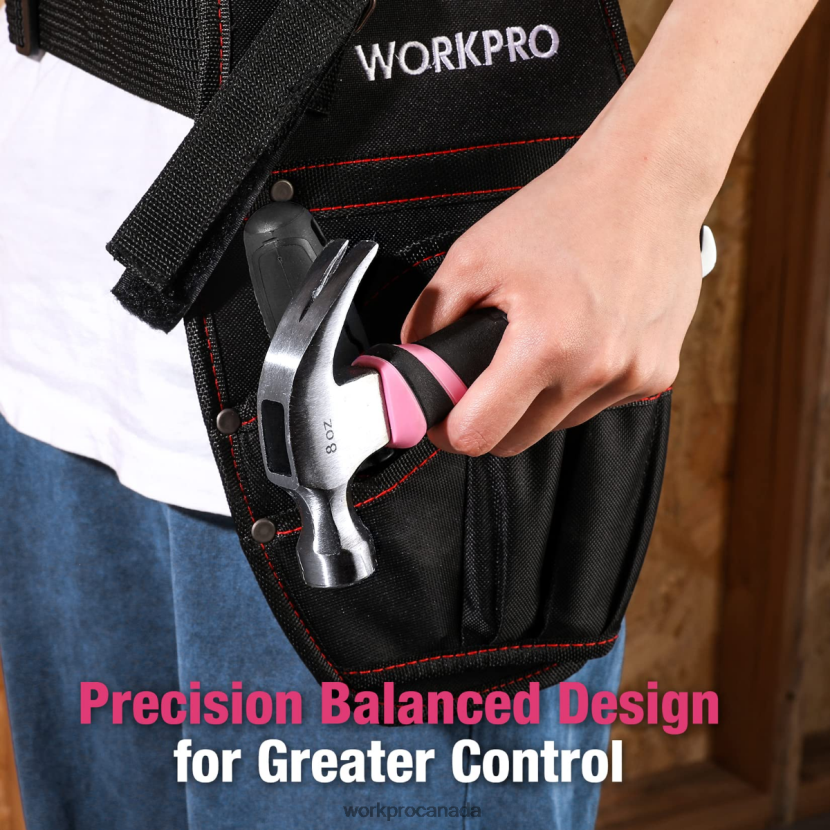 Helpful WORKPRO 8 oz Claw Hammer with Fiberglass Handle Tool ZNRDXV254