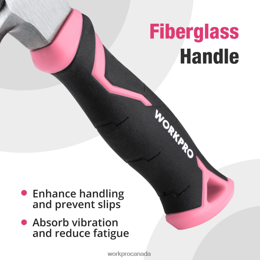 Helpful WORKPRO 8 oz Claw Hammer with Fiberglass Handle Tool ZNRDXV254