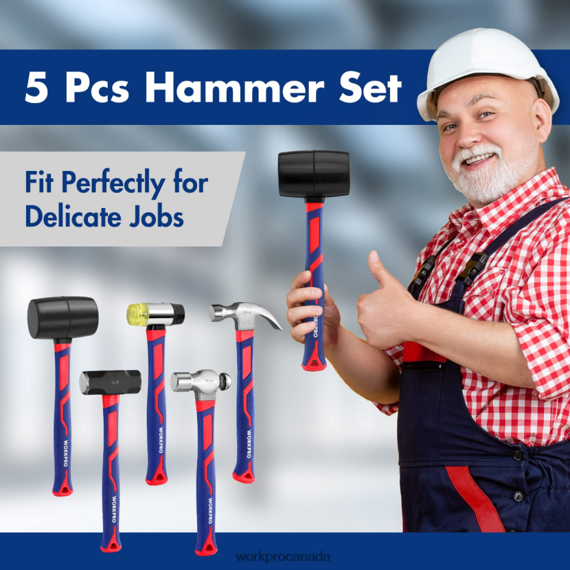 Morden WORKPRO 5 Pcs Hammer Set Tool ZNRDXV136