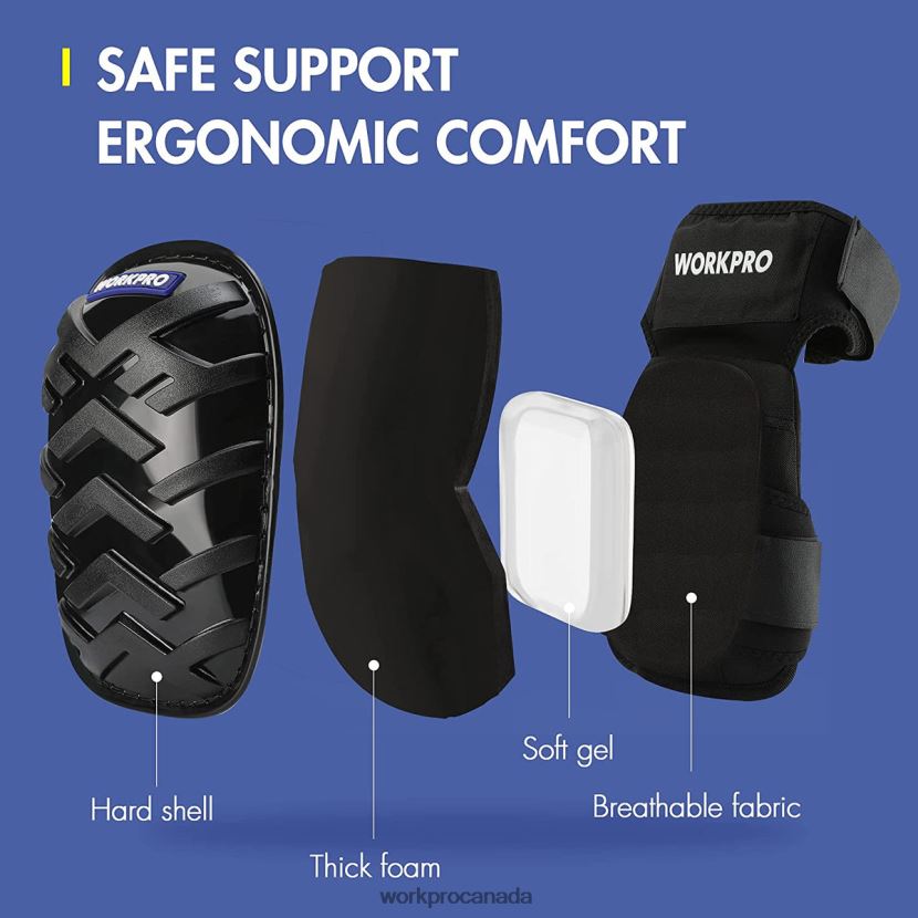 Morden WORKPRO Gel Knee Pads with Anti-Slip Straps, Professional Kneepads for Work Tool ZNRDXV129