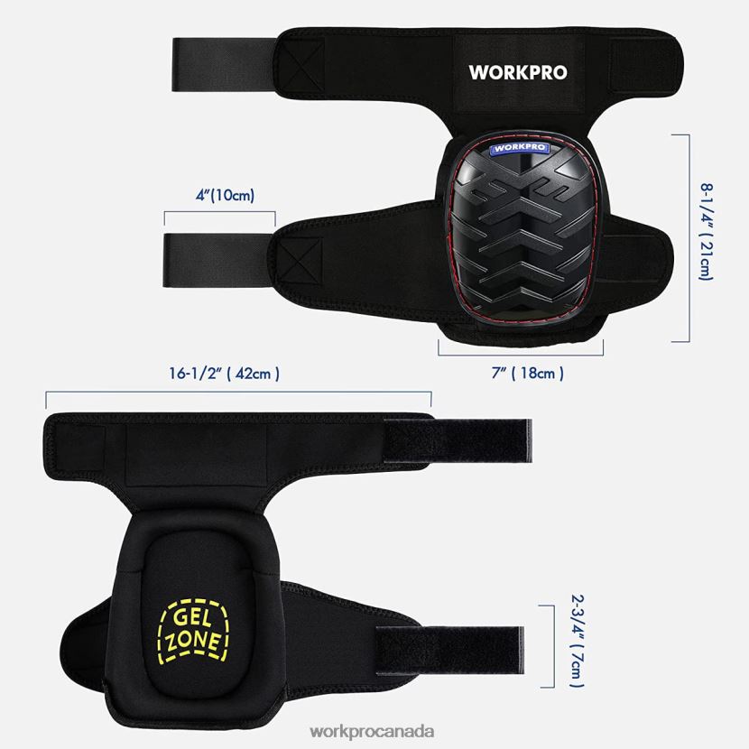 Morden WORKPRO Gel Knee Pads with Anti-Slip Straps, Professional Kneepads for Work Tool ZNRDXV129
