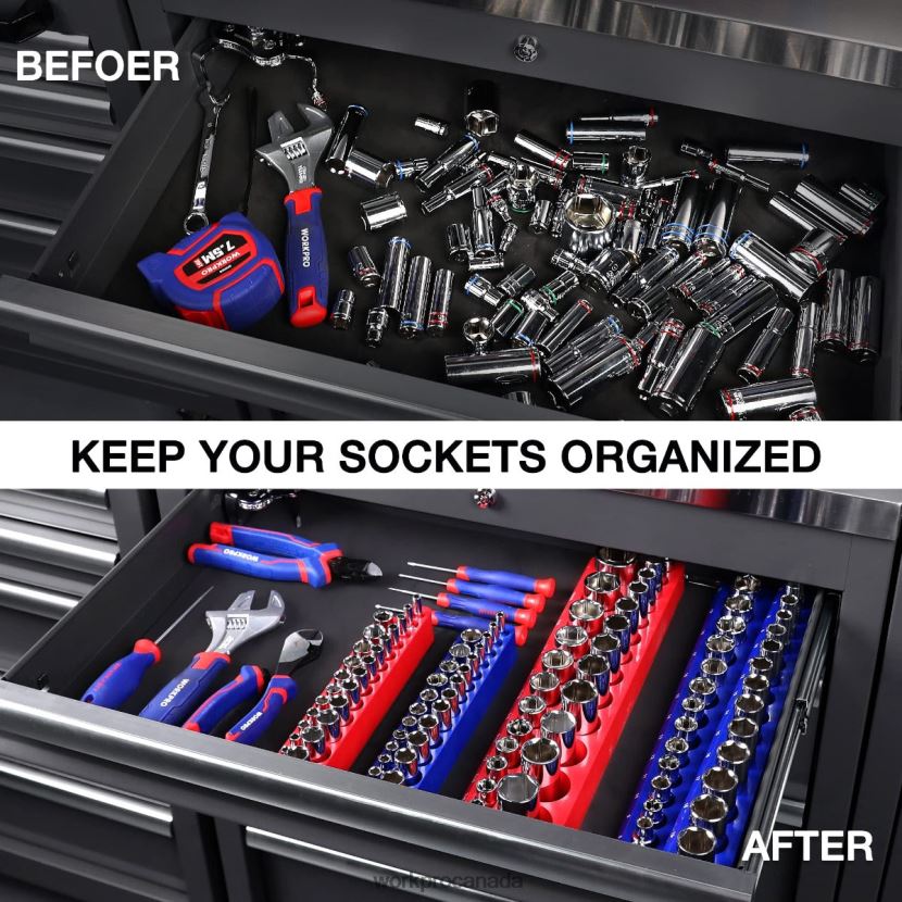 Morden WORKPRO Magnetic Receptacle Organizer Set of 4 Tool ZNRDXV134