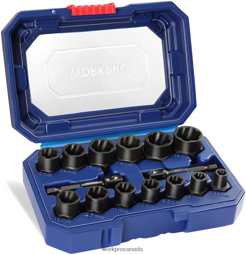Useful WORKPRO 15 Pcs Impact Bolt & Nut Remover Set Tool ZNRDXV128