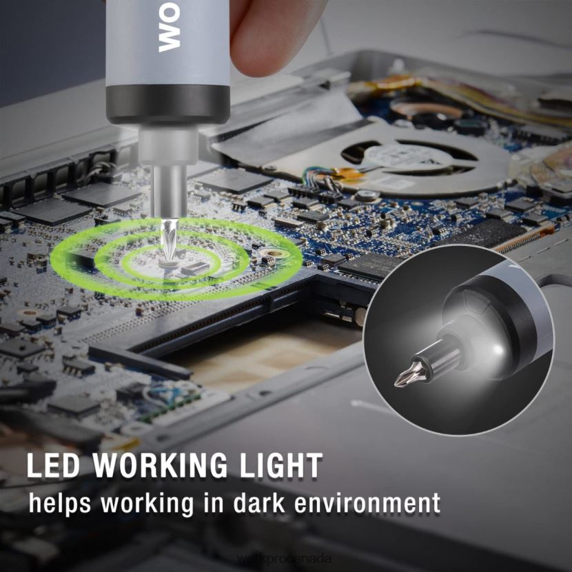 Useful WORKPRO 4V Electric Screwdriver, Rechargeable Cordless Screwdriver Set with LED Light Tool ZNRDXV232