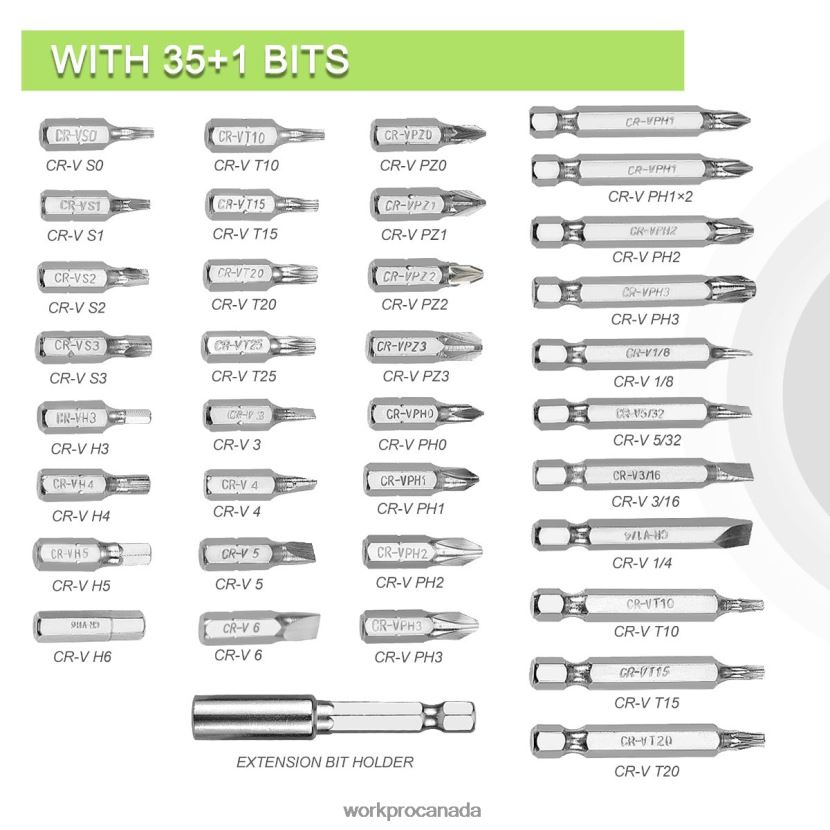 Useful WORKPRO 4V Electric Screwdriver, Rechargeable Cordless Screwdriver Set with LED Light Tool ZNRDXV232