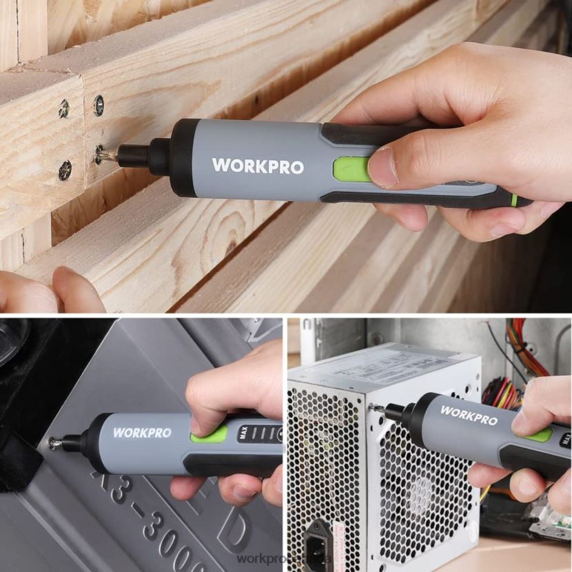 Useful WORKPRO 4V Electric Screwdriver, Rechargeable Cordless Screwdriver Set with LED Light Tool ZNRDXV232