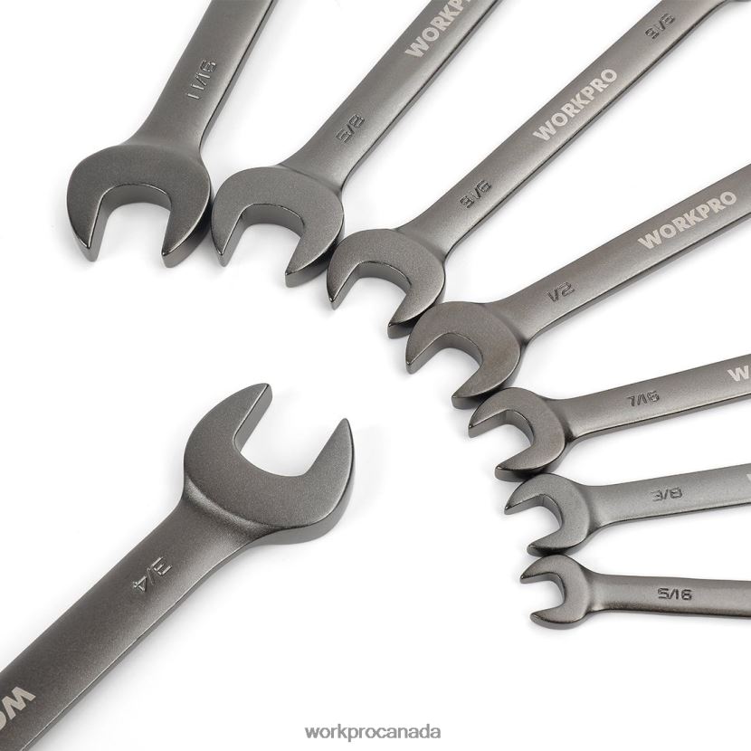 Useful WORKPRO 8 Pcs Flex-Head Ratcheting Combination Wrench Set with Organizer Bag Tool ZNRDXV86