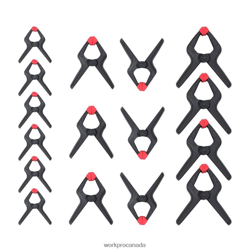 Morden WORKPRO 16 Pcs Nylon Spring Clamp Set for Woodworking, Photography Studios and DIY Works Tool ZNRDXV125