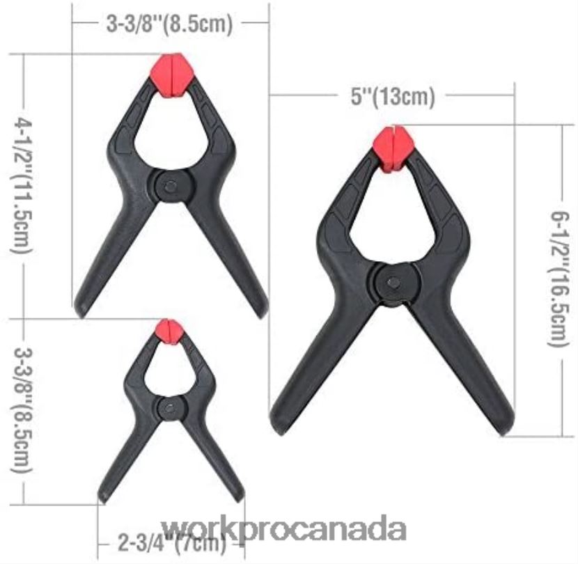 Morden WORKPRO 16 Pcs Nylon Spring Clamp Set for Woodworking, Photography Studios and DIY Works Tool ZNRDXV125