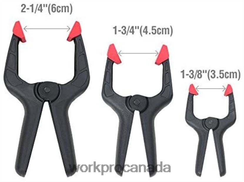 Morden WORKPRO 16 Pcs Nylon Spring Clamp Set for Woodworking, Photography Studios and DIY Works Tool ZNRDXV125