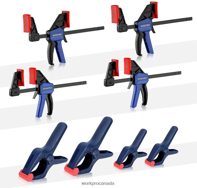 Morden WORKPRO 8 Pcs Clamp Set for Woodworking Tool ZNRDXV114