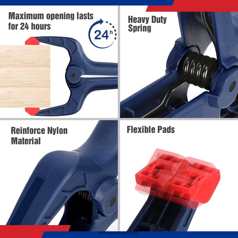 Morden WORKPRO 8 Pcs Clamp Set for Woodworking Tool ZNRDXV114