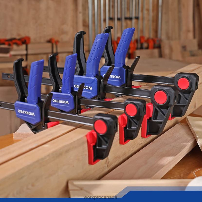New WORKPRO Bar Clamps for Woodworking, 150/300lbs CAP Tool ZNRDXV121