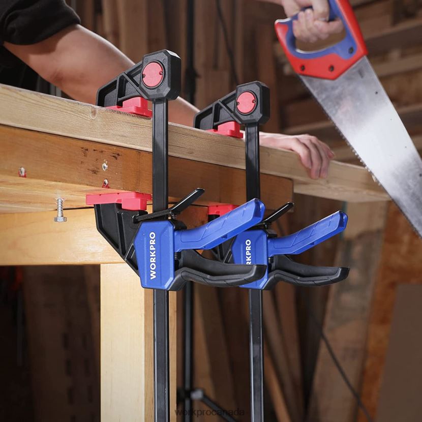 New WORKPRO Bar Clamps for Woodworking, 150/300lbs CAP Tool ZNRDXV121