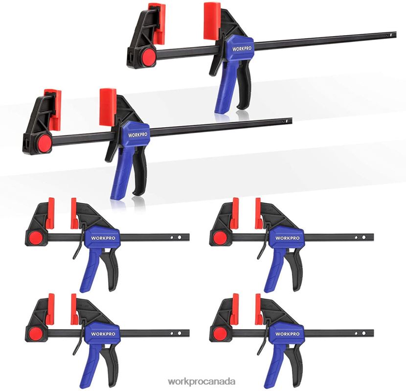 Useful WORKPRO 6 Pcs Woodworking Bar Clamps Tool ZNRDXV115