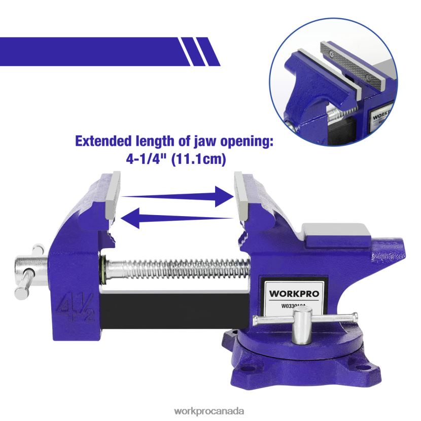 Useful WORKPRO Bench Vise Vice for Workbench Tool ZNRDXV113