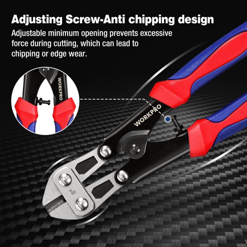 Morden WORKPRO Mini Bolt Cutter 8-inch/210mm, CR-MO Small Bolt Cutter Tool ZNRDXV157
