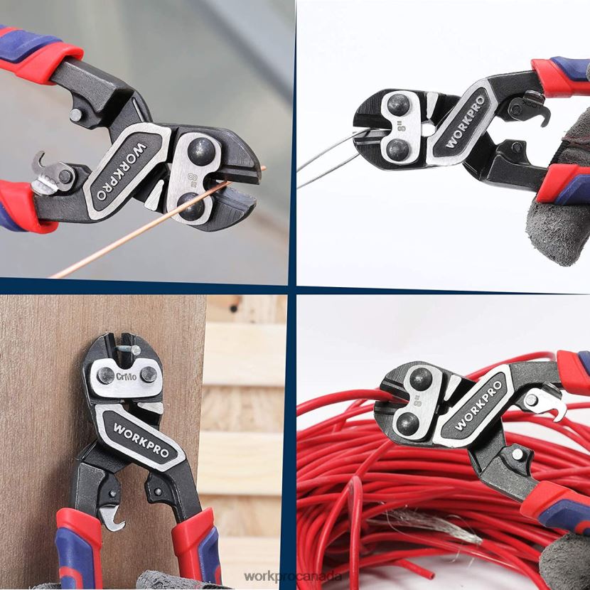 Morden WORKPRO Mini Bolt Cutter with Security Lock & More Efficient Leverage Tool ZNRDXV154
