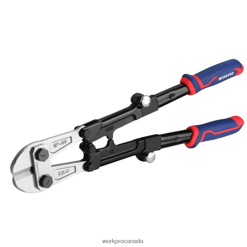 New WORKPRO 14/18 Inch Bolt Cutter, Tri-Material Handle with Comfort Grip Tool ZNRDXV156