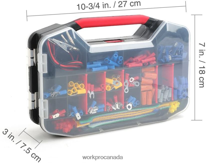 Useful WORKPRO 582 Pcs Crimp Terminals Wire Connectors Heat Shrink Tube Electrical Repair Kit with Wire Cutter Stripper Tool ZNRDXV152