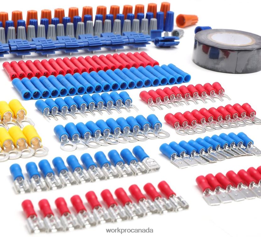 Useful WORKPRO 582 Pcs Crimp Terminals Wire Connectors Heat Shrink Tube Electrical Repair Kit with Wire Cutter Stripper Tool ZNRDXV152