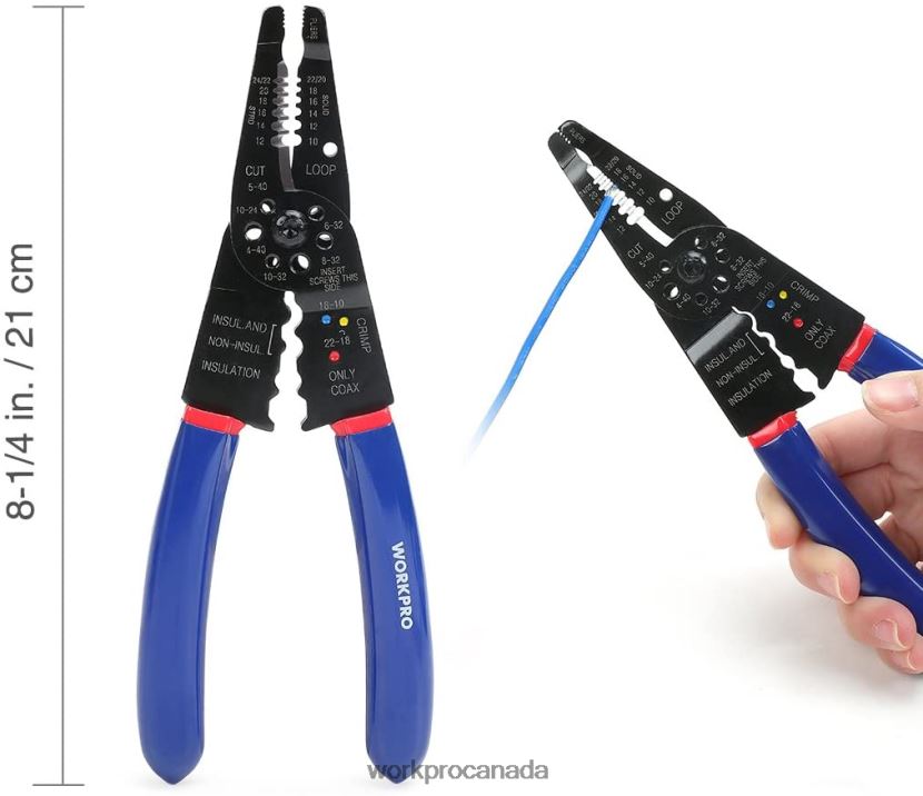 Useful WORKPRO 582 Pcs Crimp Terminals Wire Connectors Heat Shrink Tube Electrical Repair Kit with Wire Cutter Stripper Tool ZNRDXV152