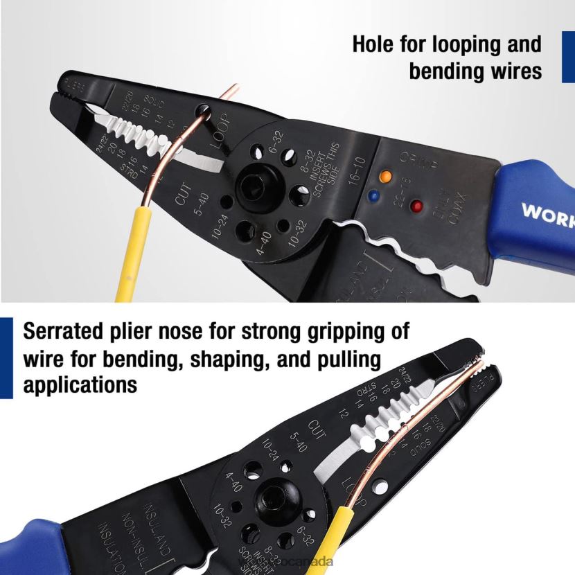 Useful WORKPRO 8-Inch Wire Stripper, Multi-Tool Wire Cutter for Stripping, Cutting and Crimping Tool ZNRDXV158