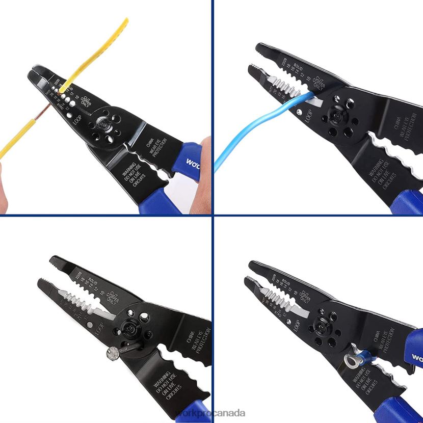 Useful WORKPRO 8-Inch Wire Stripper, Multi-Tool Wire Cutter for Stripping, Cutting and Crimping Tool ZNRDXV158