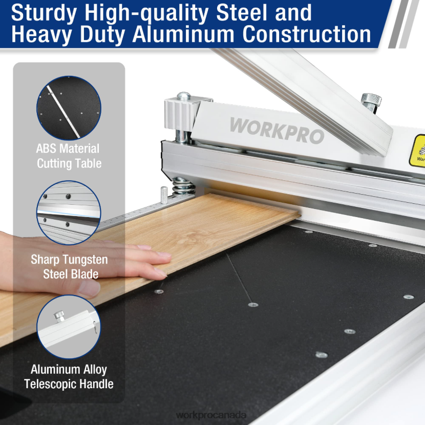 Useful WORKPRO Laminate Vinyl Floor Cutter Tool ZNRDXV159