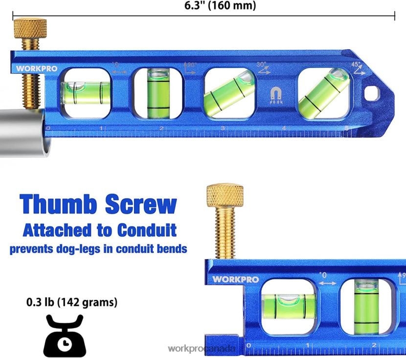 Helpful WORKPRO 6.3 Inch Conduit Bending Leve Tool ZNRDXV108
