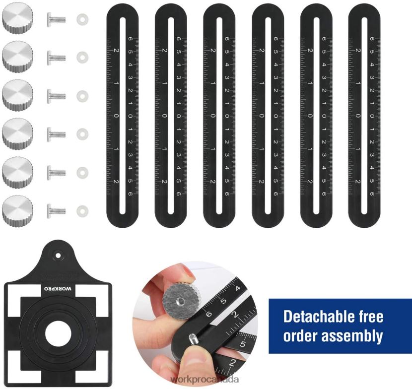 New WORKPRO Contour Gauge and 6-Sided Angle Measuring Tool Combo Kit Tool ZNRDXV107