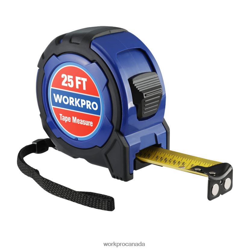 Useful WORKPRO 25FT Tape Measure, 1/8 Fractions, and 1/32 Accuracy Easy Read Measuring Tape, Retractable Nylon Coating Measurement Tape Tool ZNRDXV105