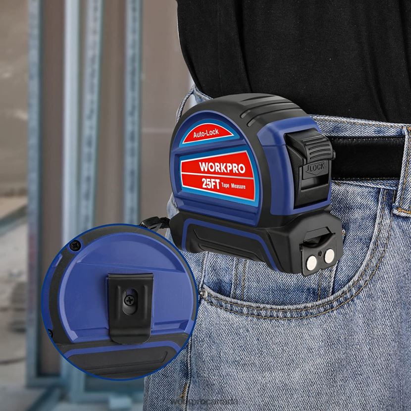 Useful WORKPRO Auto-Lock Tape Measure 25 FT Tool ZNRDXV111