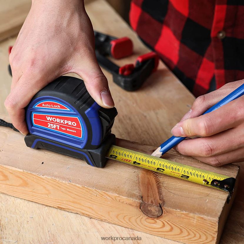 Useful WORKPRO Auto-Lock Tape Measure 25 FT Tool ZNRDXV111
