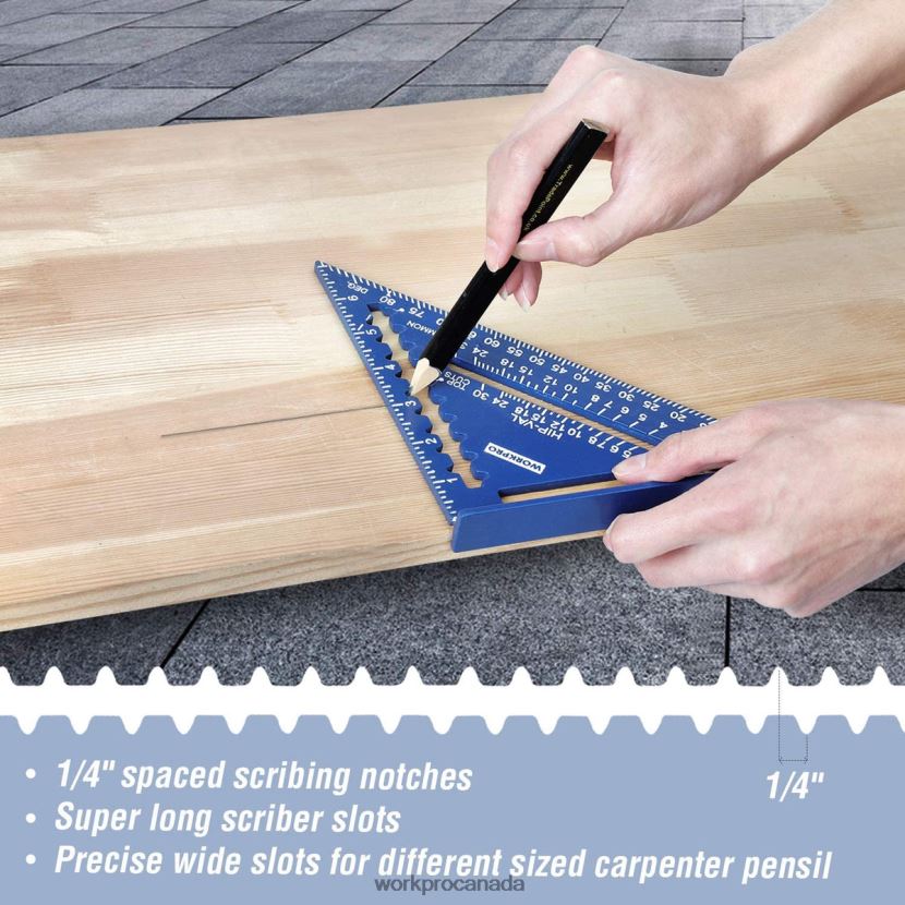 Useful WORKPRO Rafter Square and Combination Square Tool Set Tool ZNRDXV104