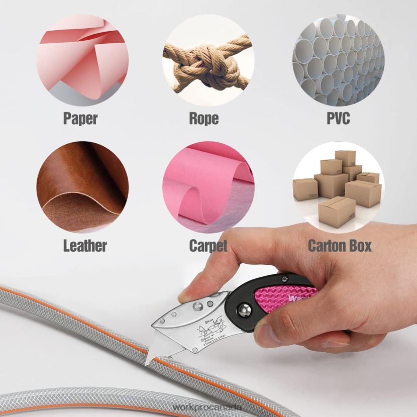 Pink WORKPRO Utility Knife & Multi Tool Set Tool ZNRDXV44