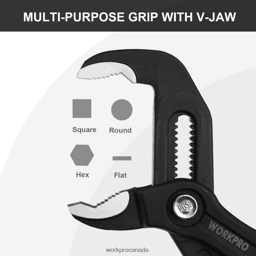 Helpful WORKPRO Groove Joint Pliers with Comfort Grip Tool ZNRDXV71