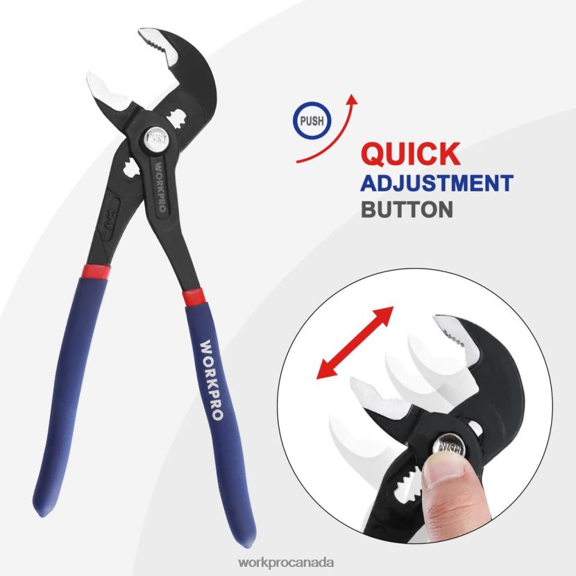 Helpful WORKPRO Groove Joint Pliers with Comfort Grip Tool ZNRDXV71
