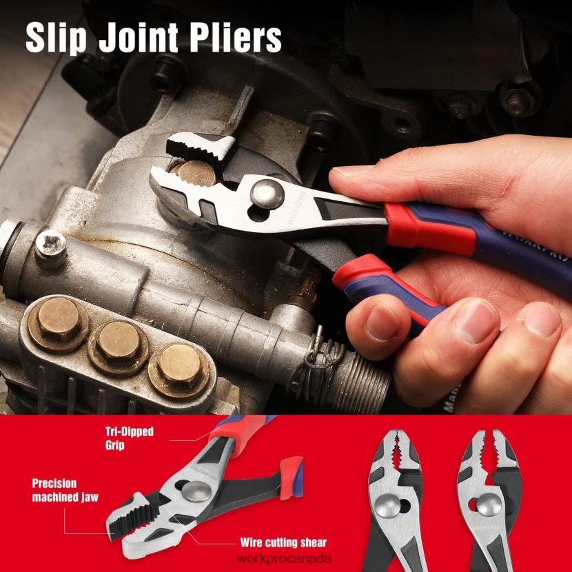 Morden WORKPRO 4 Pcs Premium CR-V Construction Pliers Tool Sets Tool ZNRDXV72