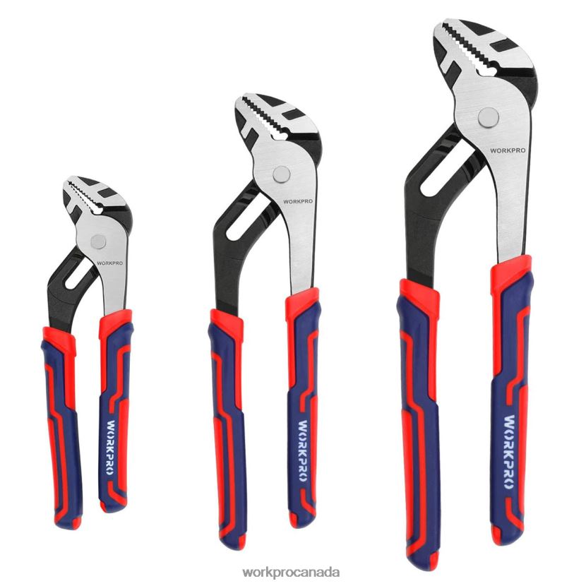 New WORKPRO 3 Pcs Adjustable Multipurpose Groove Joint Pliers Set Tool ZNRDXV68