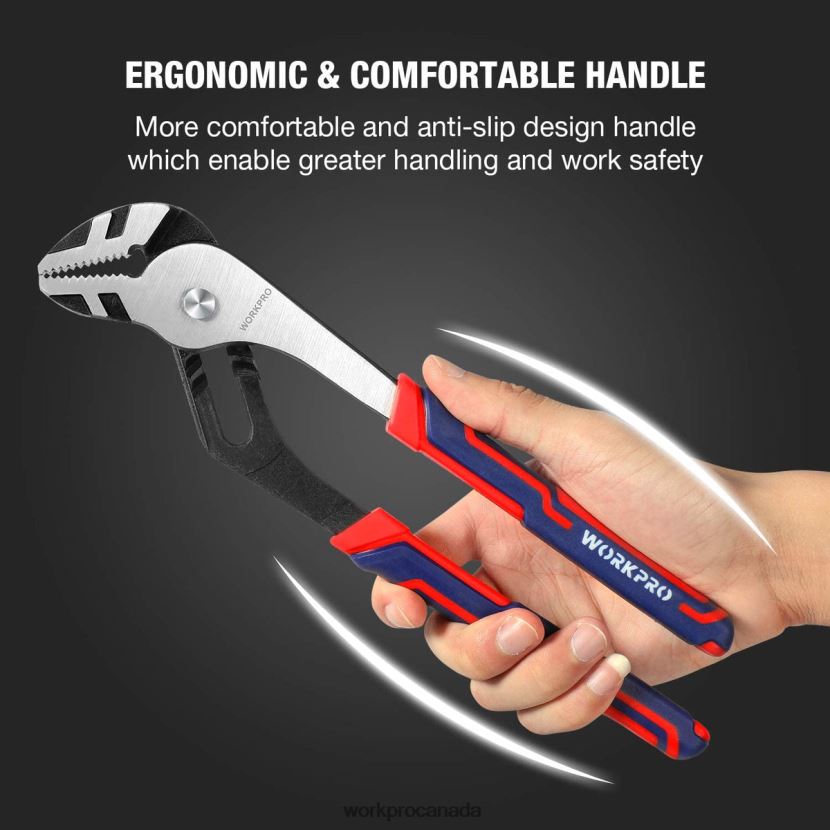 New WORKPRO 3 Pcs Adjustable Multipurpose Groove Joint Pliers Set Tool ZNRDXV68