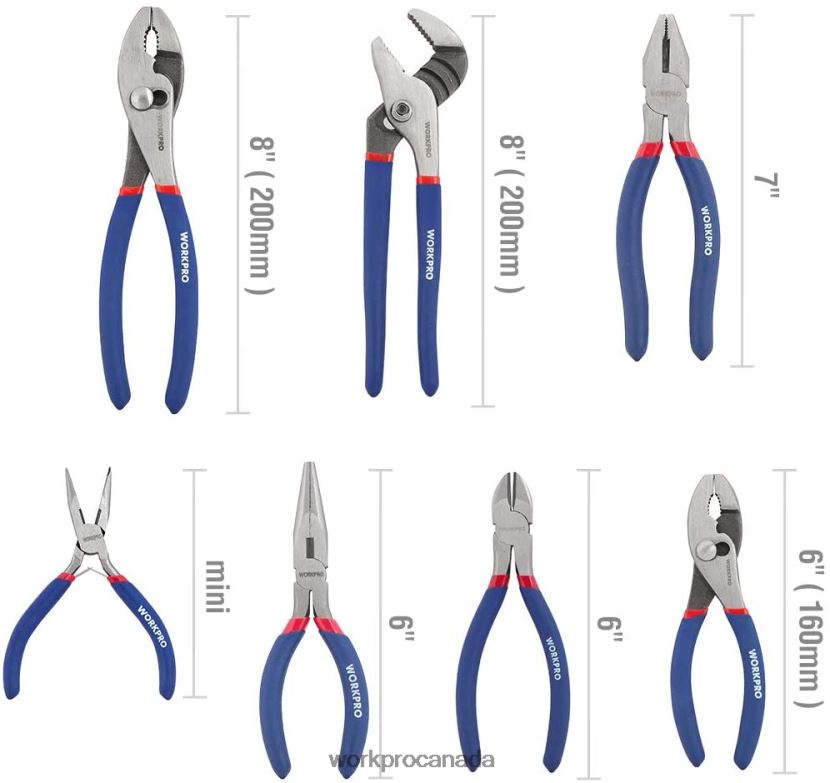 New WORKPRO 7 Pcs Multifunction Pliers Set for DIY & Home Use Tool ZNRDXV63